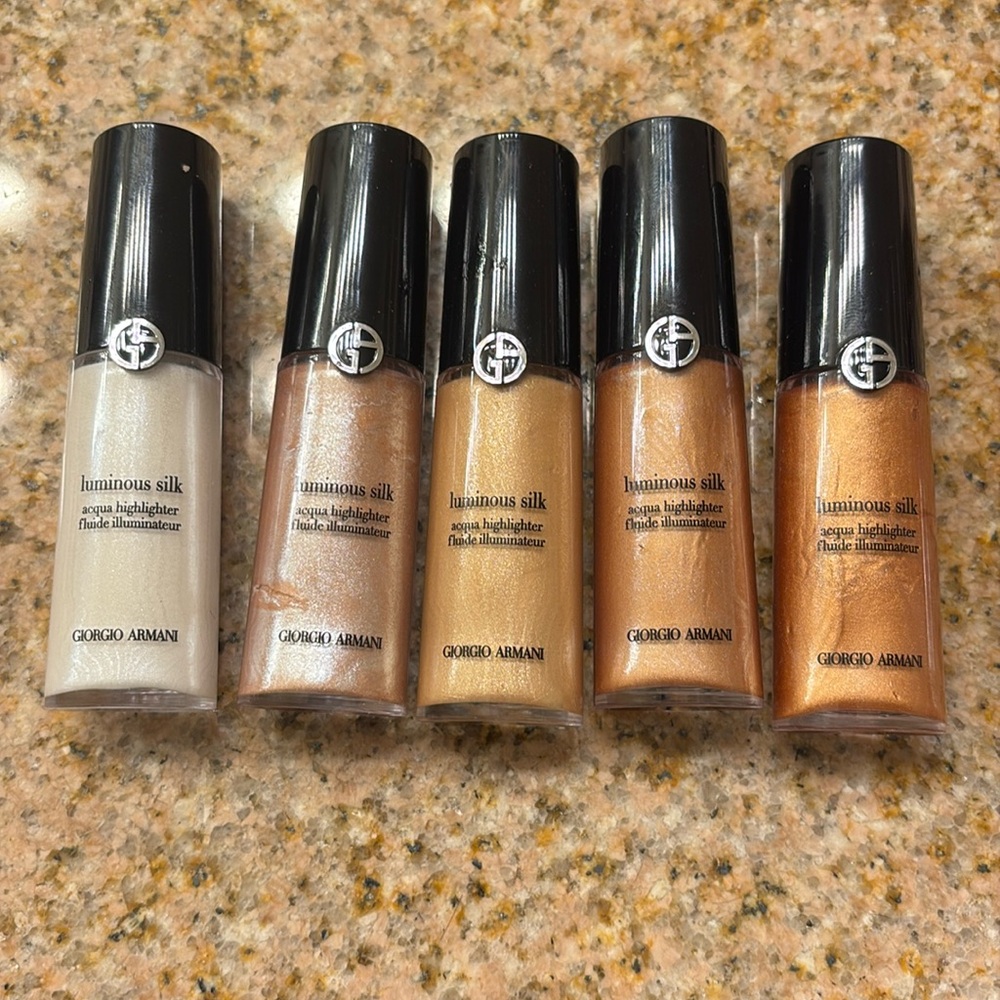 Giorgio armani aqua highlighters 5 shades lot